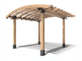 Pavillon Holz 300x300x250 cm Massivholz Naturholz Braun Modernes Design