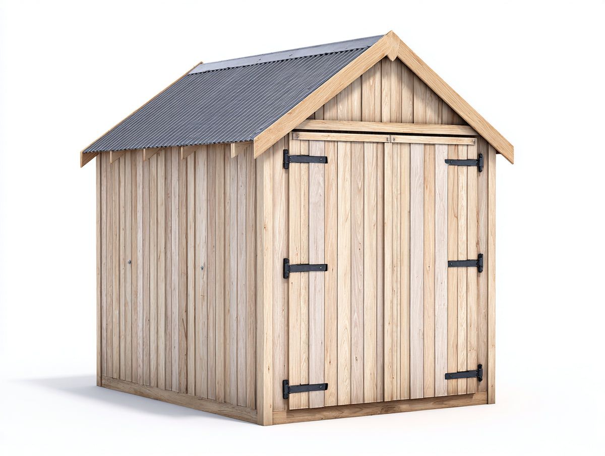 Gartenhaus Holz 300x250x220 cm Massivholz Naturholz Beige Klassisches Design